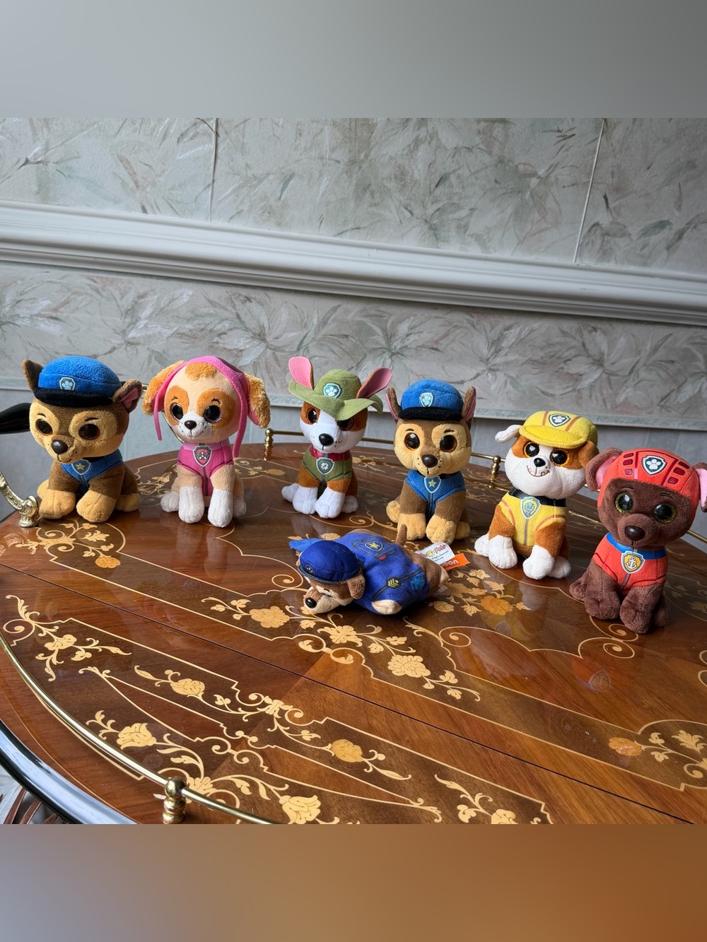 Large Lot of TY Beanie Boos Paw Patrol Plush & PillowPet Mini Chase